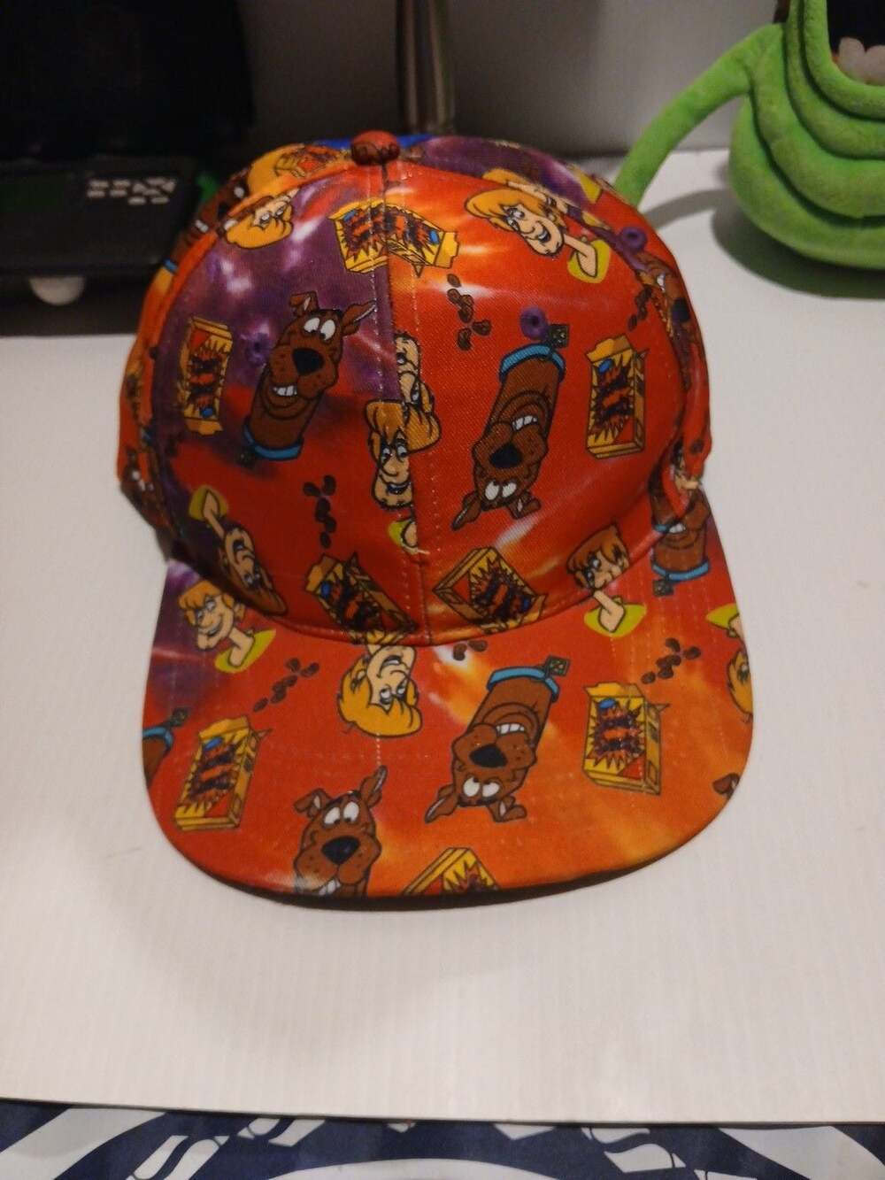 Scooby-Doo Hat Snapback Multicolor Cartoon Print OSFM